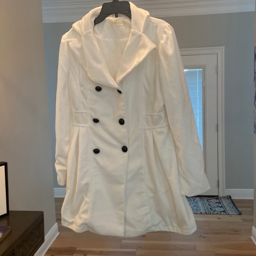 White Ladies Pea Coat